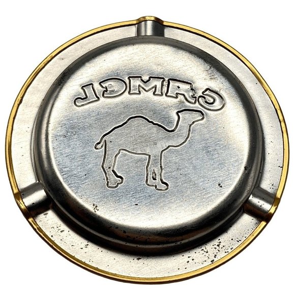 Camel Ash Tray 1990 Set of 10 Metal Vintage Nostalgia Smoking Bar Disposable NEW - Picture 10 of 11